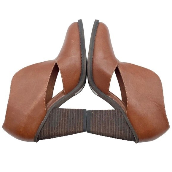 Jeffrey Campbell x Free People Boots Brown Leather Heeled Bootie Women's Size 6 - Picture 9 of 16